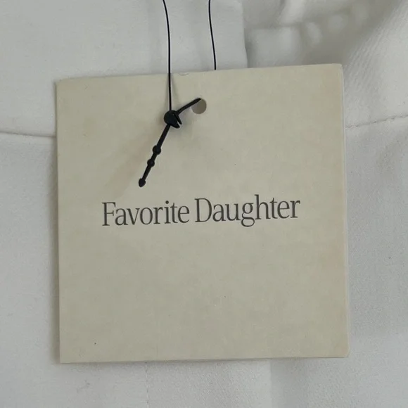 Favorite Daughter Wide Leg The Shortie Favorite Pant in Ivory White Size 10 NWT - Picture 15 of 16